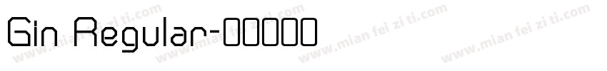 Gin Regular字体转换